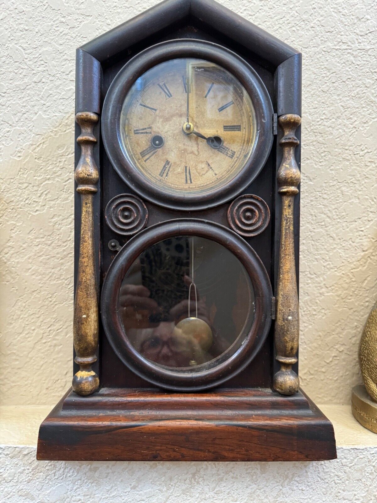 E. Ingraham 19th Century  Mantle Parlor Clock