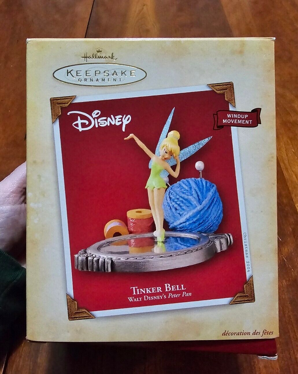 2004 Hallmark Keepsake Disney ‘Tinker Bell’ Peter Pan Series Windup Ornament