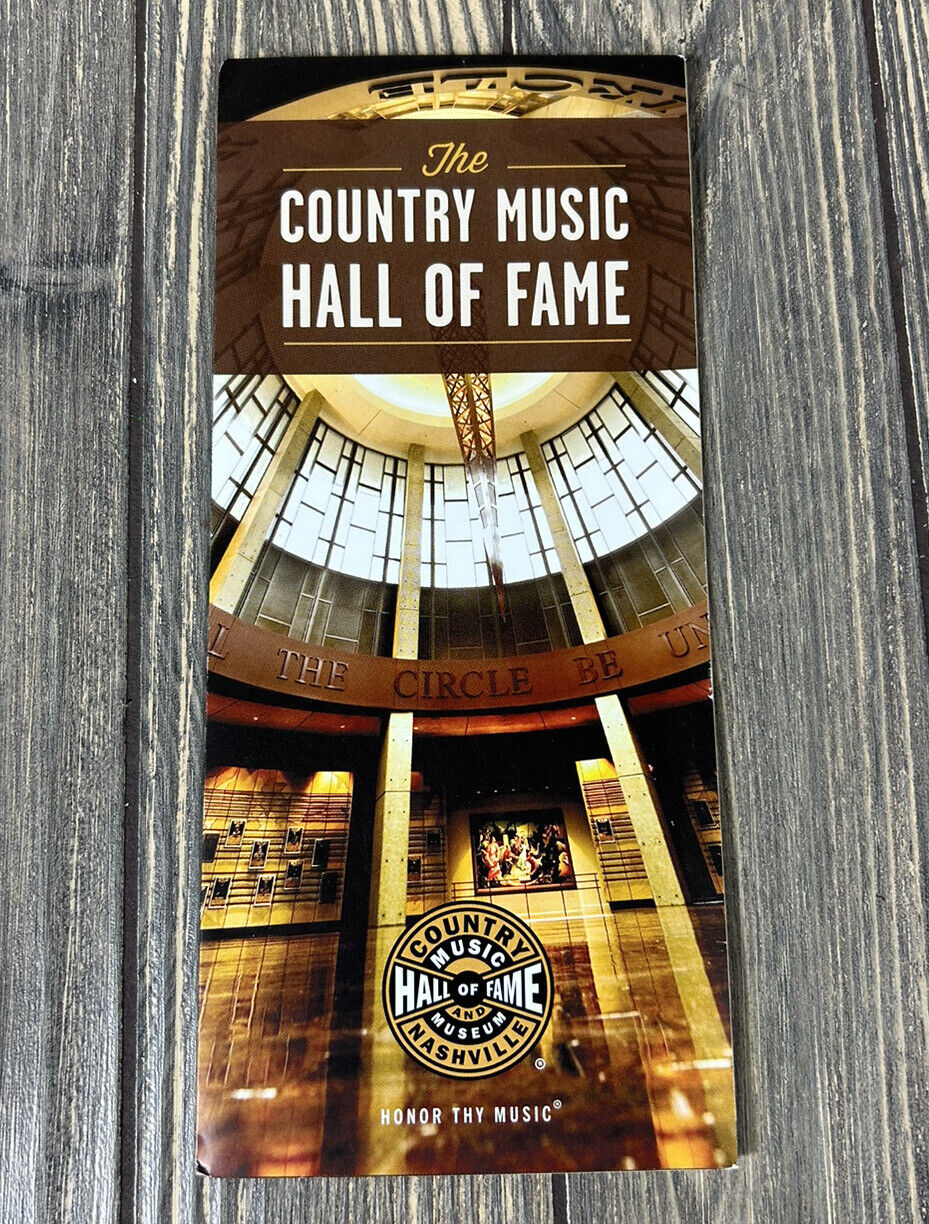 The Country Music Hall Of Fame Nashville Tennessee Pamphlet Brochure