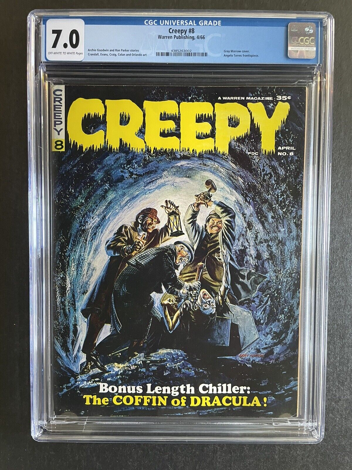 Creepy #8 CGC 7.0 Off White To White Pages Warren Publishing 04/1967 High Grade