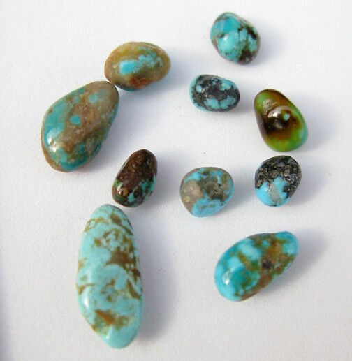 Kingman Specimen AZ Turquoise Natural Nugget LOT Rock Lapidary Crystal Healing