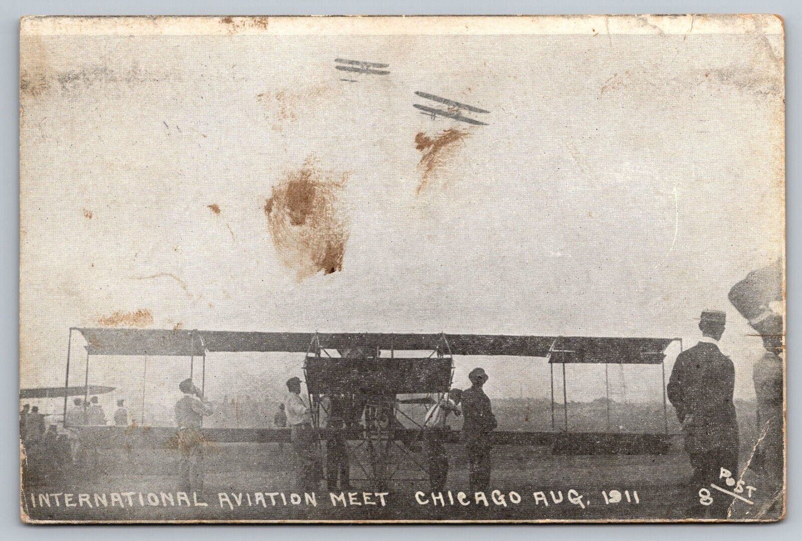 Postcard C 46, International Aviation Meet, Chicago August 1911, RPPC