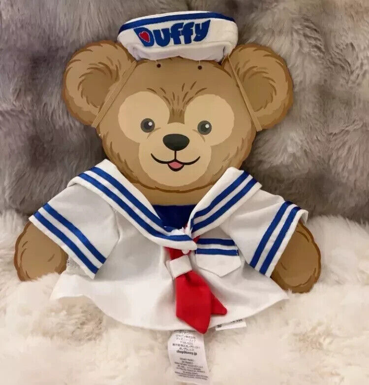 Disney authentic Duffy Bear 15in Sailor cloth Costume Outfits disneyland new