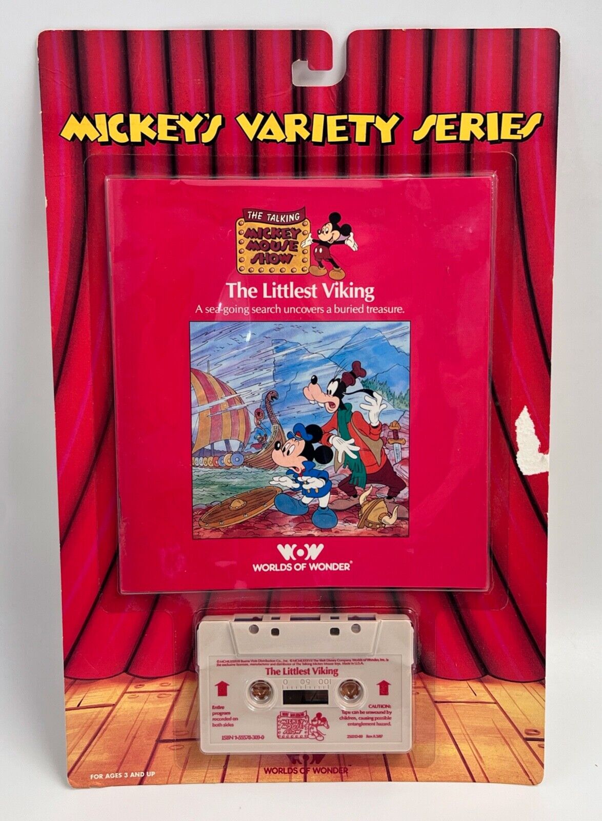 Worlds Of Wonder Talking Mickey Mouse The Littlest Viking Book/Tape