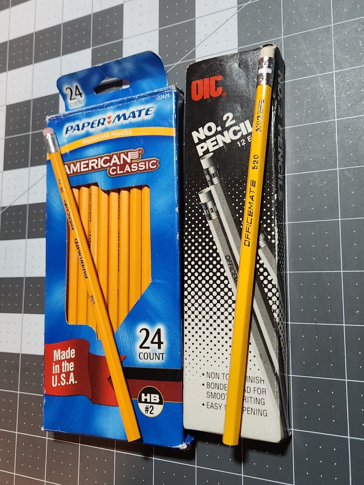 OfficeMate 520 Vintage no. 2 Pencils 12pk & 24 pk of Paper mate No.2 HB