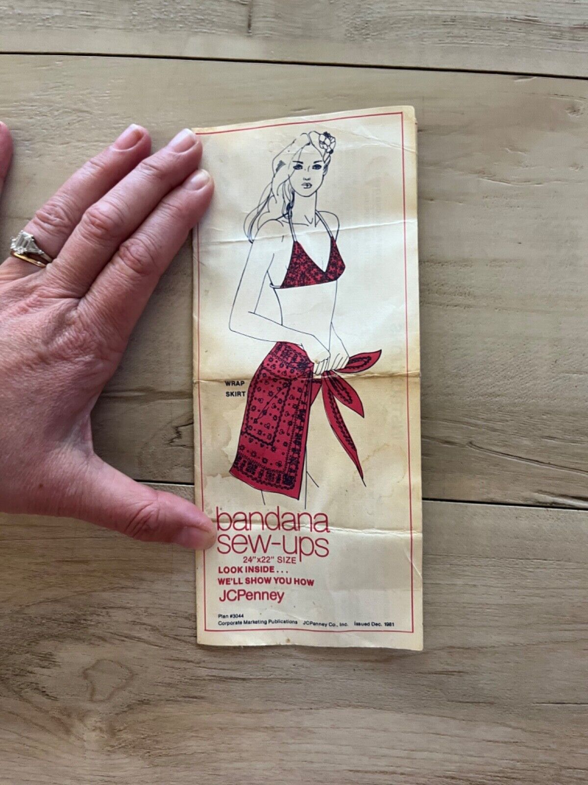 vintage 1981 JcPenny pamphlet Bandana sew ups leaflet vintage advertising
