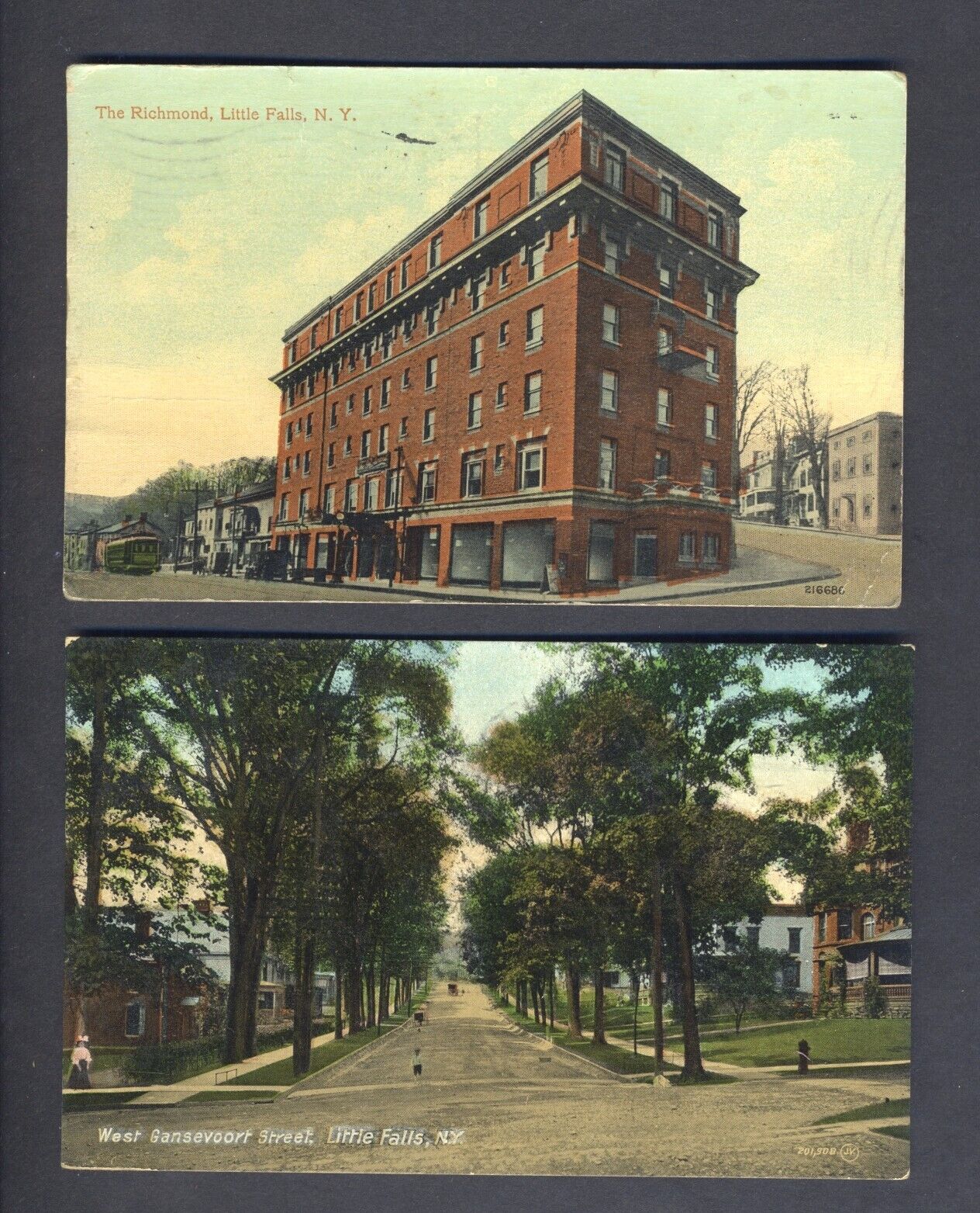5 Views of Little Falls New York - 5 Antique Postcards