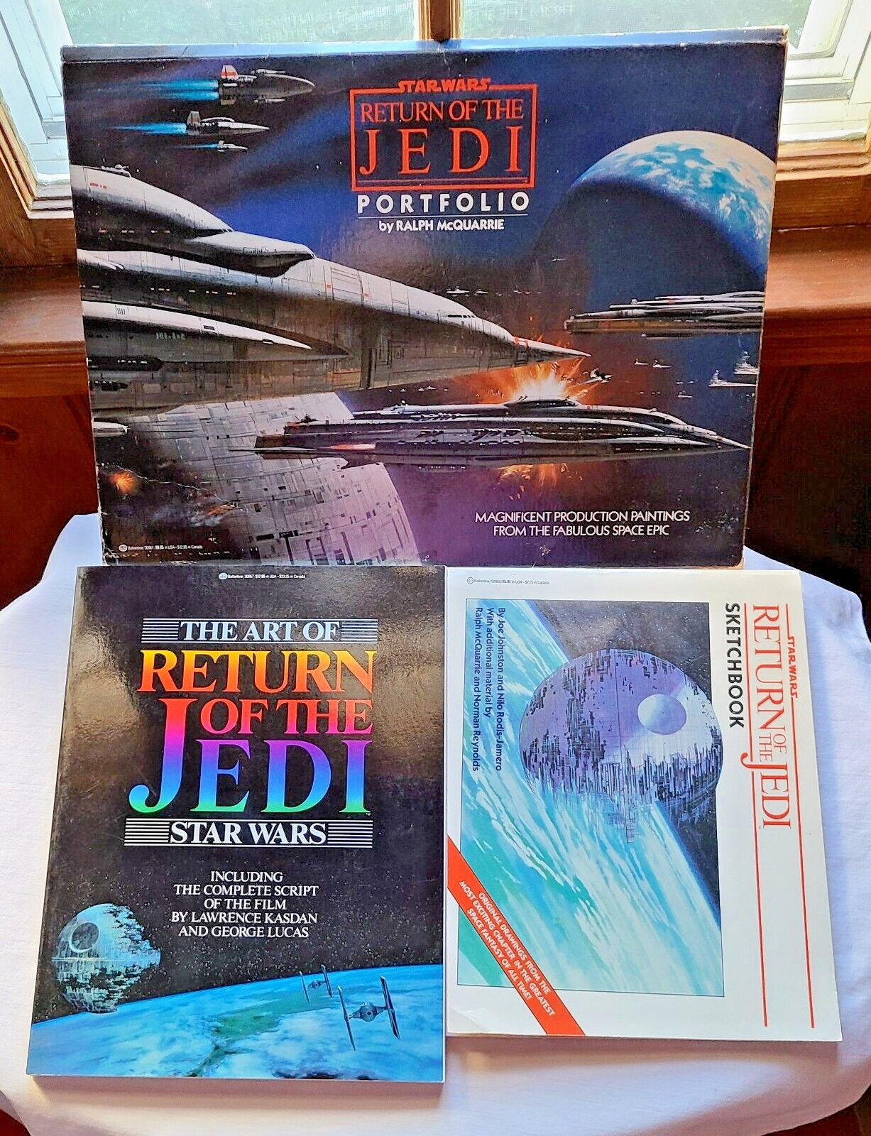 Return Of The Jedi 2 art books + McQuarrie prints