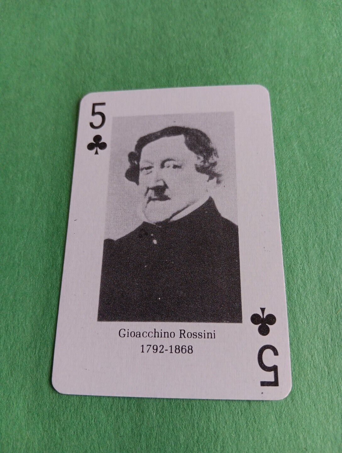 Gioacchino Rossini Five Playing Card Great Composers Music 