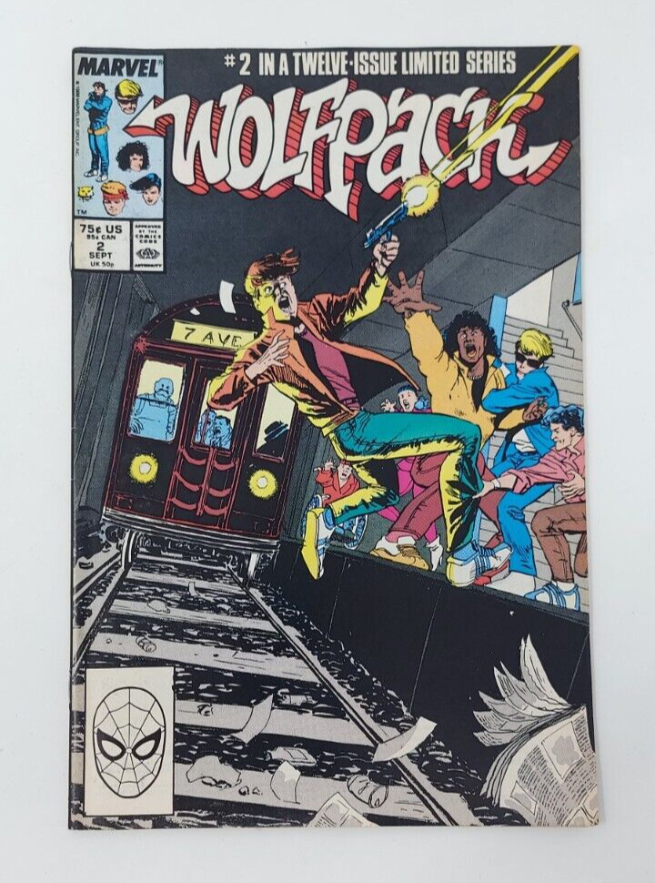 Marvel Wolfpack Vol. 1 No. 2 September 1988 Rafael Vintage Comic Book