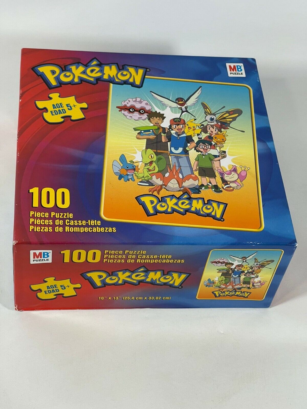 2004 POKEMON 100 pc piece Puzzle MB-Hasbro featuring Pokemon gang NEW