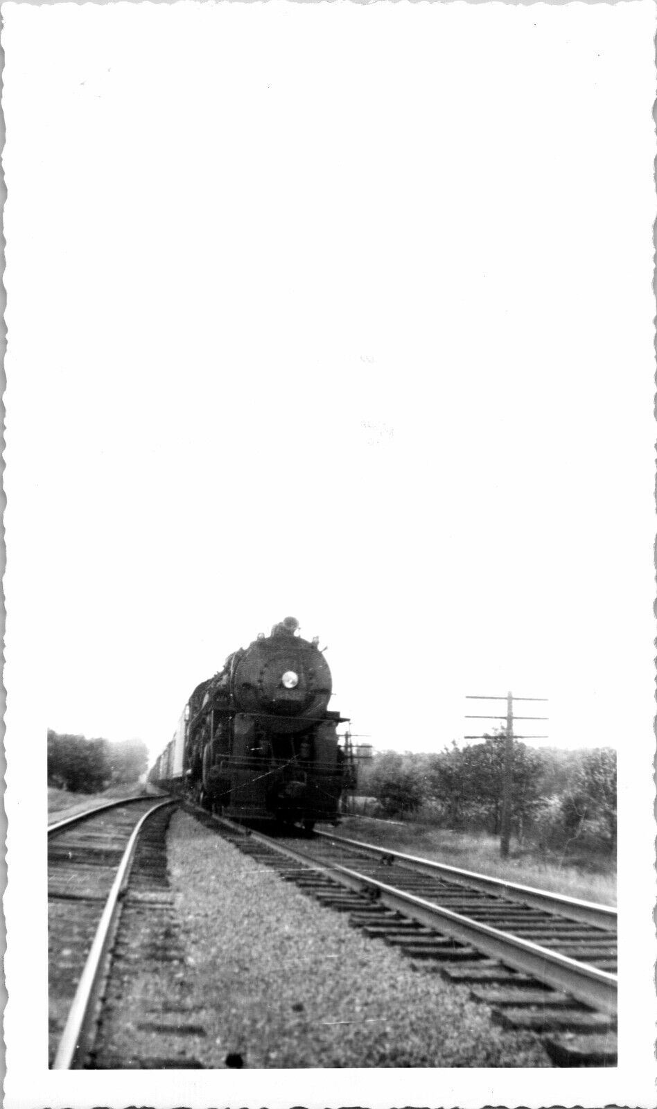August, 1944 Pawnee, Ohio Engine #6432 W&LE Vtg Photo 6\