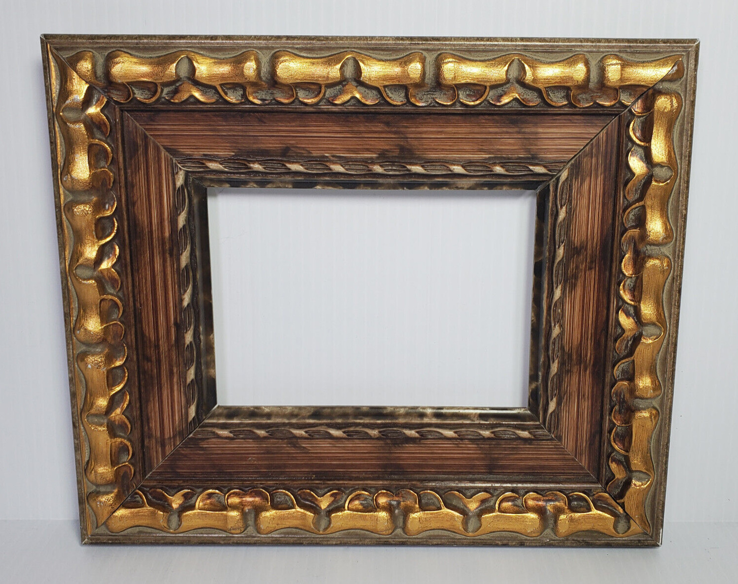 Gold Gilt Carved Antique Style 12.25x10.25 Vtg Frame For 5x7 Painting Art Photo