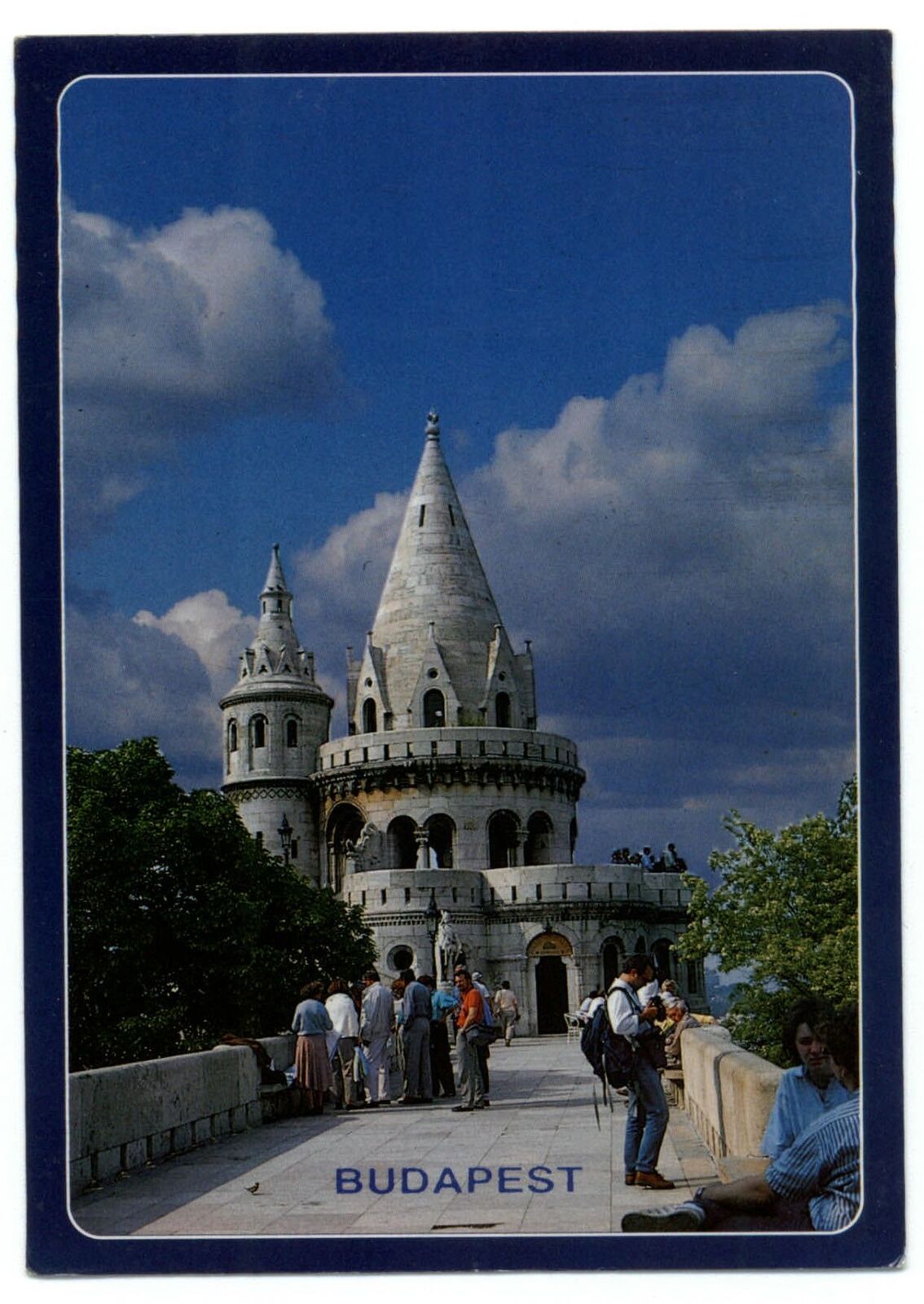Hungary Budapest Greetings from castle building ~ postcard  sku283
