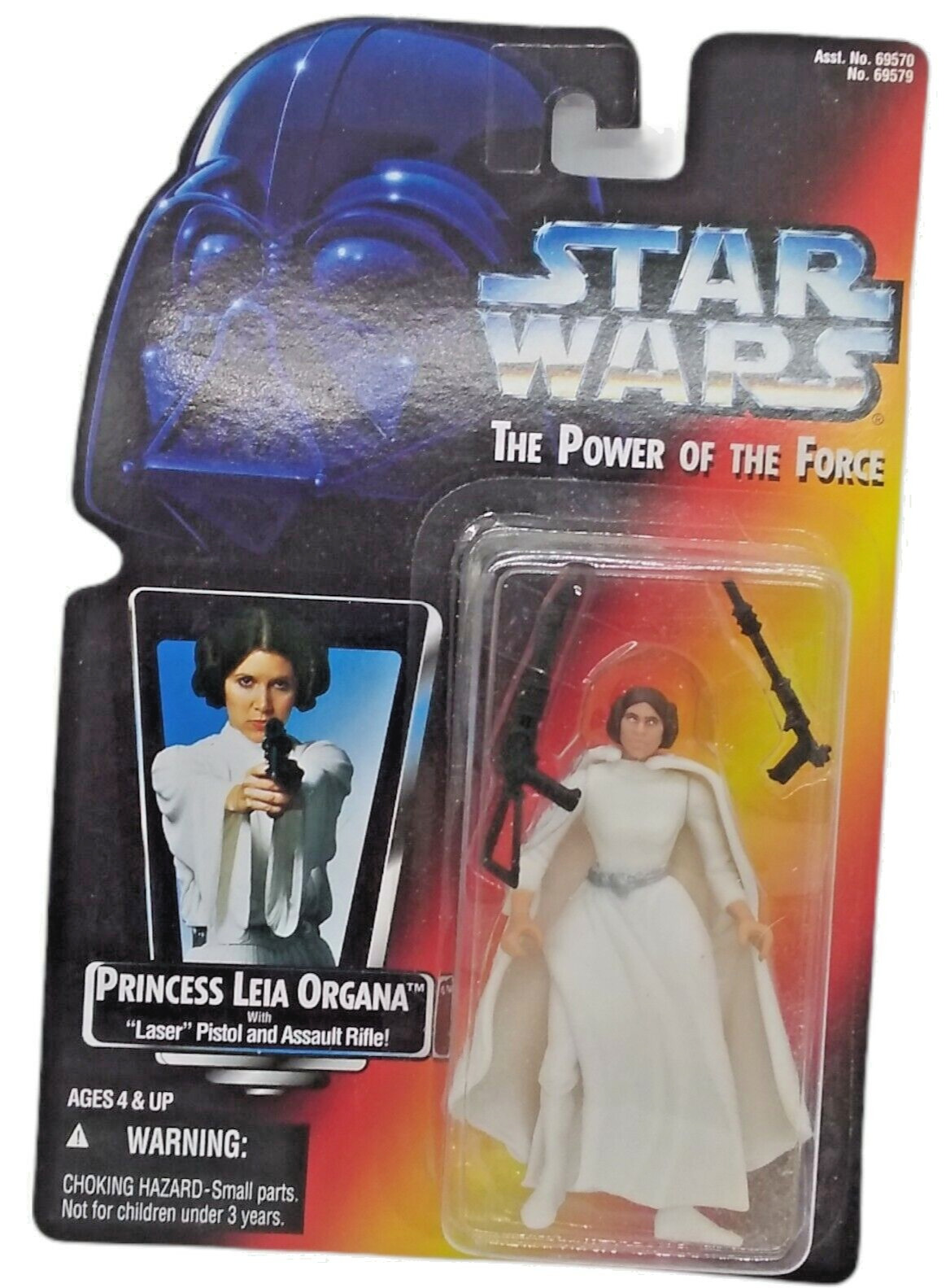 1995 Kenner Star Wars POTF Princess Leia Organa Action Figure w Assault Rifle