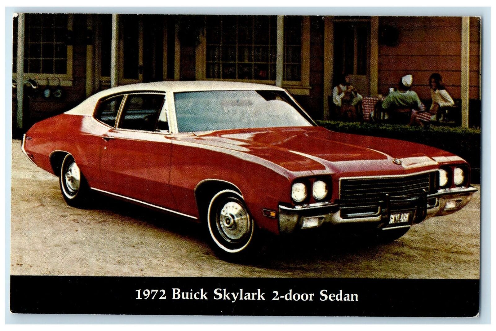 c1972 1972 Buick Skylark 2 Door Sedan Automobile Dumas Texas Vintage Postcard