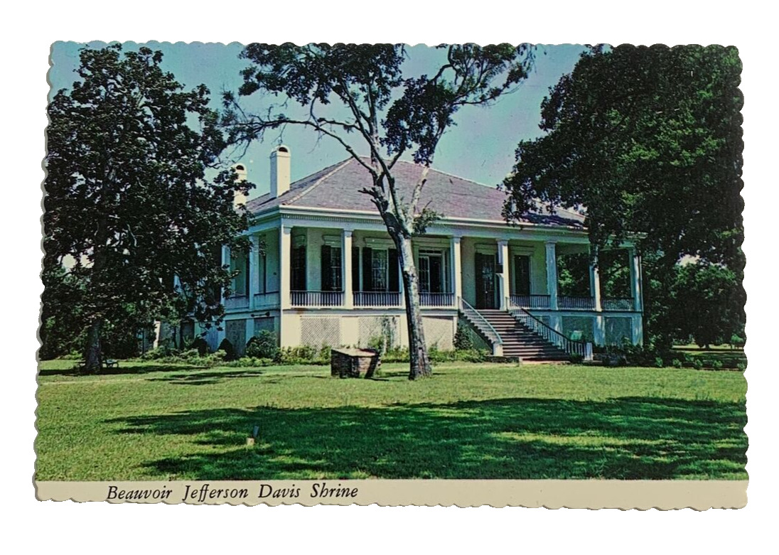 Beauvoir Jefferson Davis Shrine Biloxi Mississippi Postcard Unposted