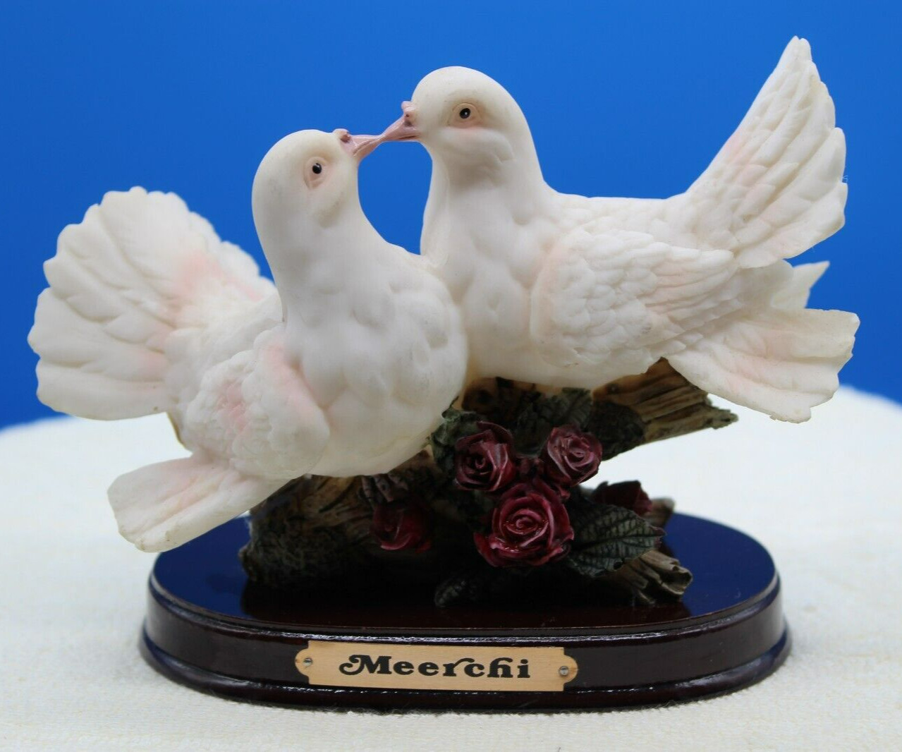 Vintage Meerchi Kissing Wedding Doves Figurine