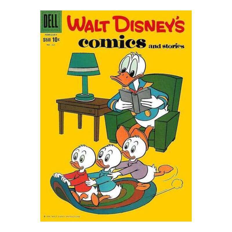 Walt Disney\'s Comics and Stories #221 in Fine minus condition. Dell comics [i~