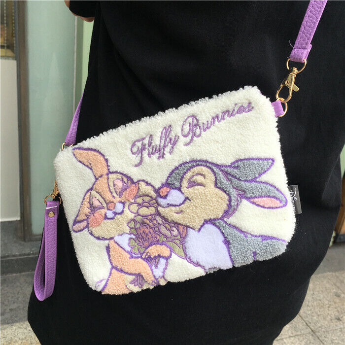 Thumper From Bambi Rabbit Yellow Bunny Stuffed Coin case/ handbag / Shoulder bag