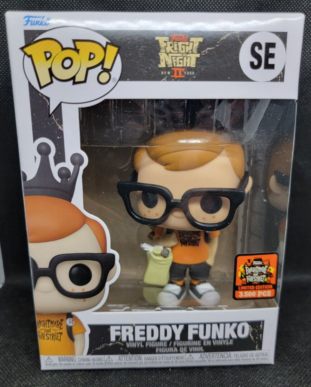 2022 NYCC Funko Pop Exclusive Freddy Funko Frightmare on Fun Street LE 3500 SE