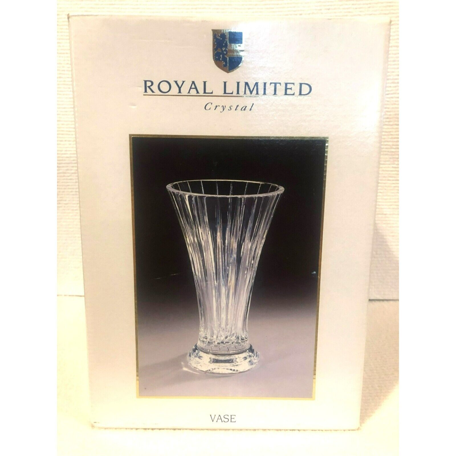 Royal Limited Crystal Vase 1995 May Dept Stores Co NIB Hollywood Regency