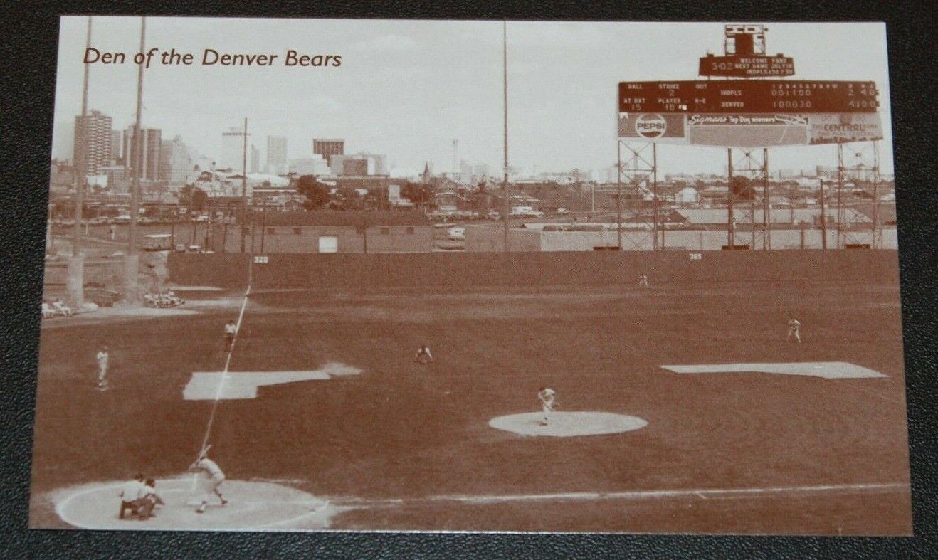 Ballpark Nostalgia Card Postcard Mile High Stadium