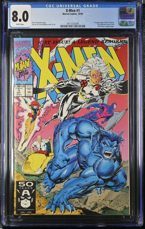 X-Men #1***CGC Grade 8.0 Very Fine***WHITE PAGES**1st appearance of the Acolytes