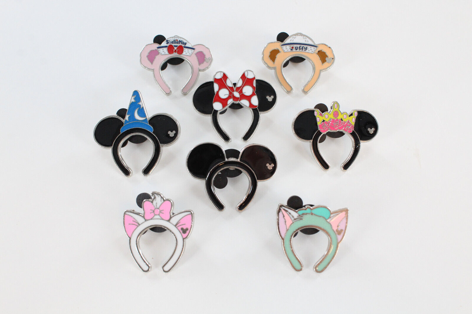8 Piece Disney Hong Kong Headband Ear Pins #DP468