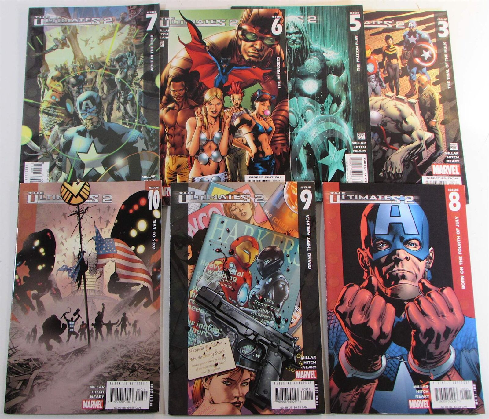 2005 The Ultimates 2 Lot of 7 #3,5,6,7,8,9,10 Marvel 2nd Series Comics
