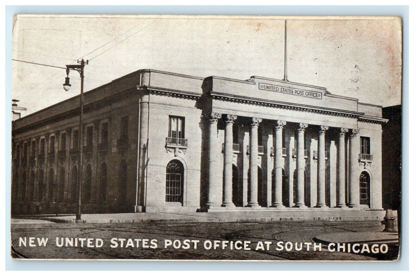 c1905 New United States Post Office South Chicago Illinois IL Antique Postcard