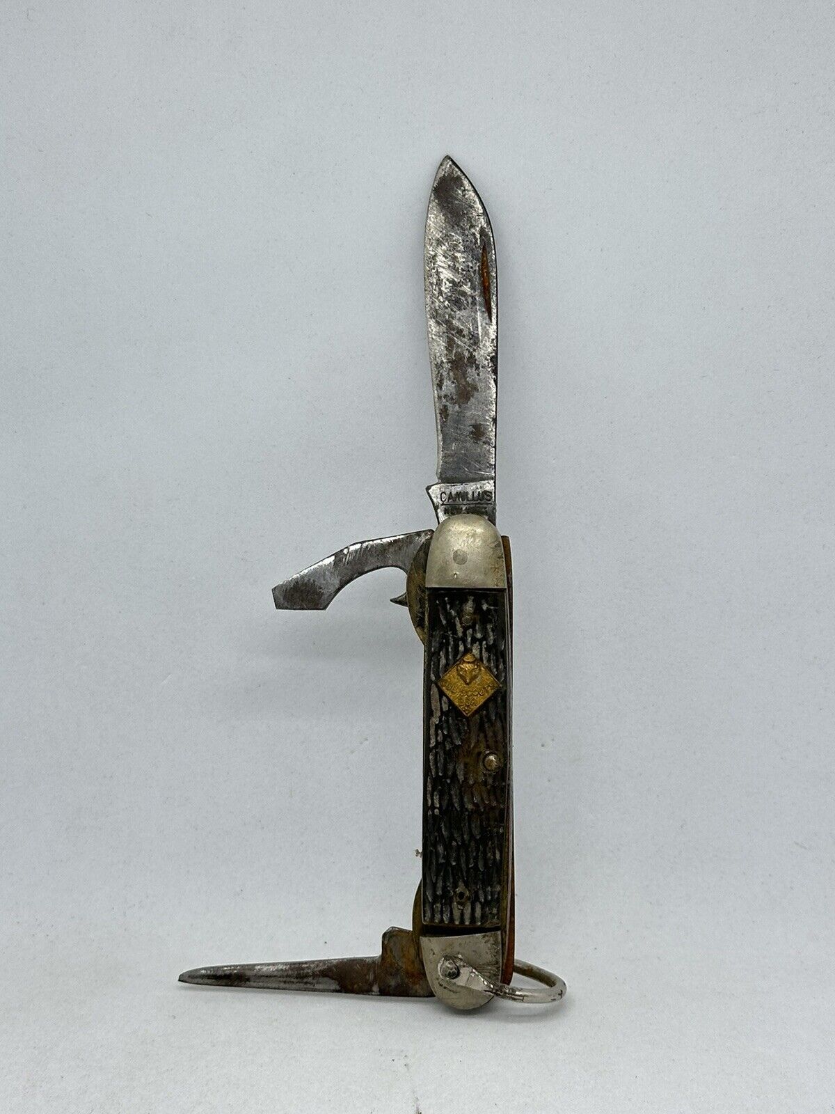 Vintage CAMILLUS New York USA ~ Cub Scout BSA Official 3-Blade Pocket Knife