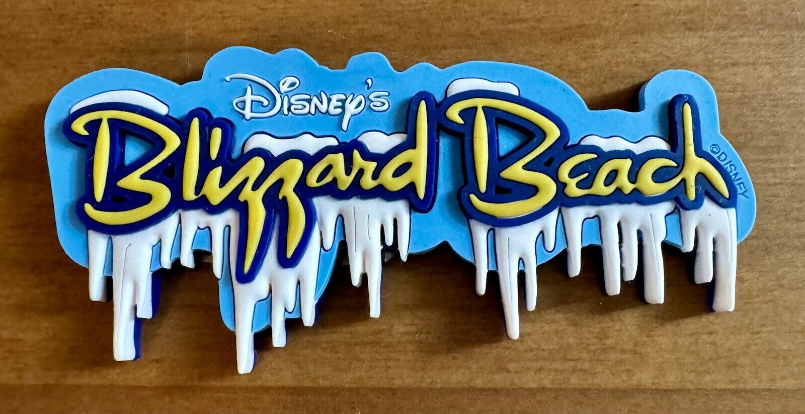 VTG RARE Walt Disney World Blizzard Beach Water Park Snow Rubber Fridge Magnet