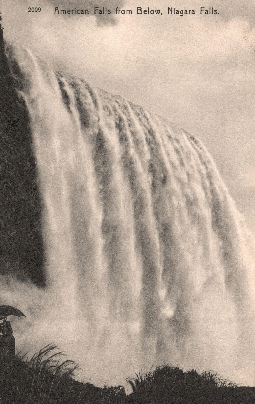 Vintage Postcard 1915 American Falls From Below Niagara Falls Rosin & Company