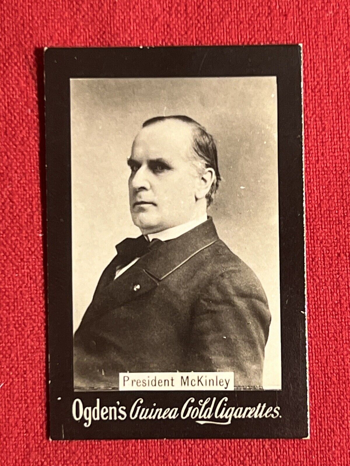 1901 OGDEN'S GUINEA GOLD-ORIGINAL PRESIDENT WILLIAM McKINLEY CARD-NRMINT-WOW