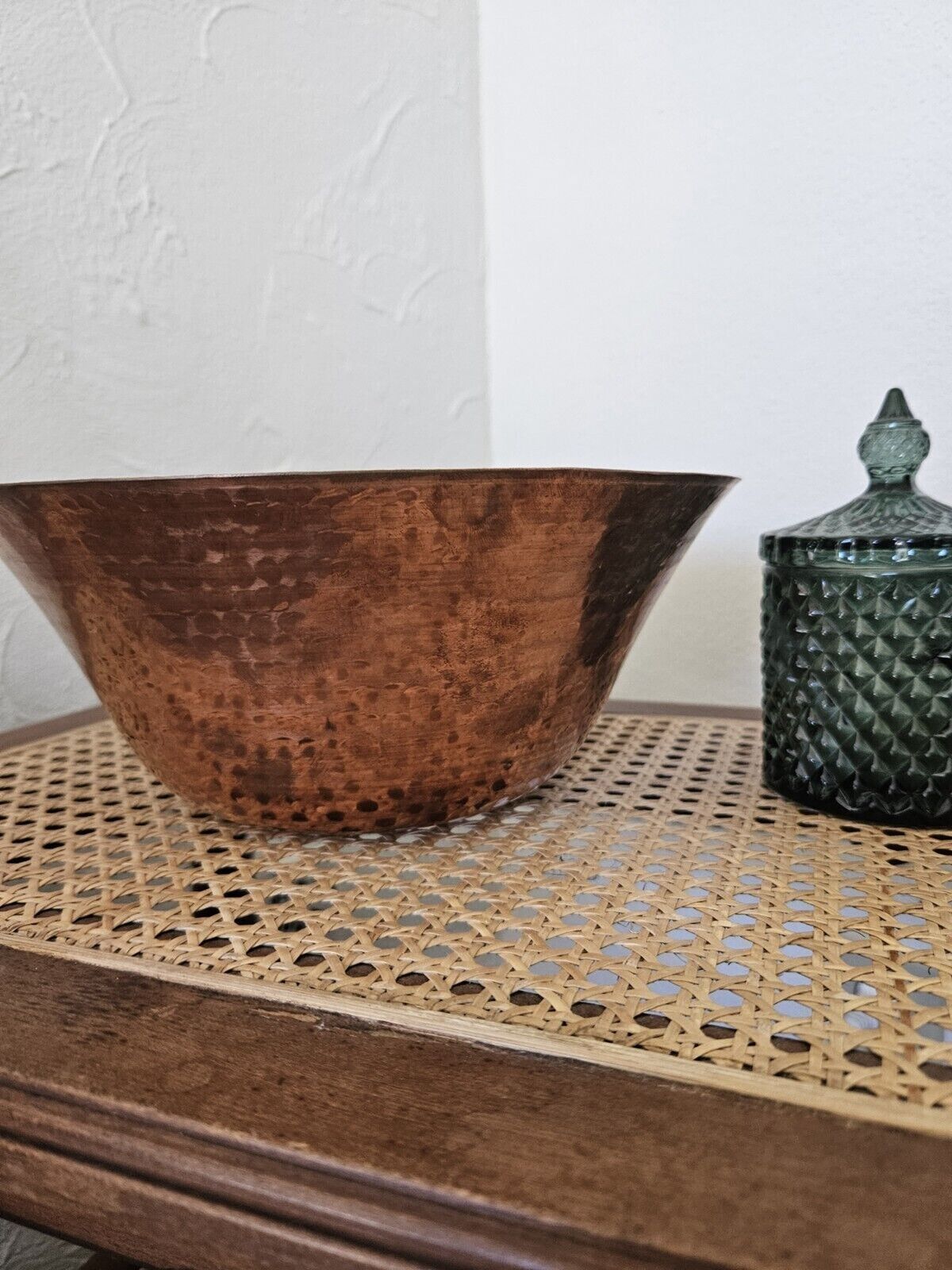 Hammered Copper Bowl Vintage Antique