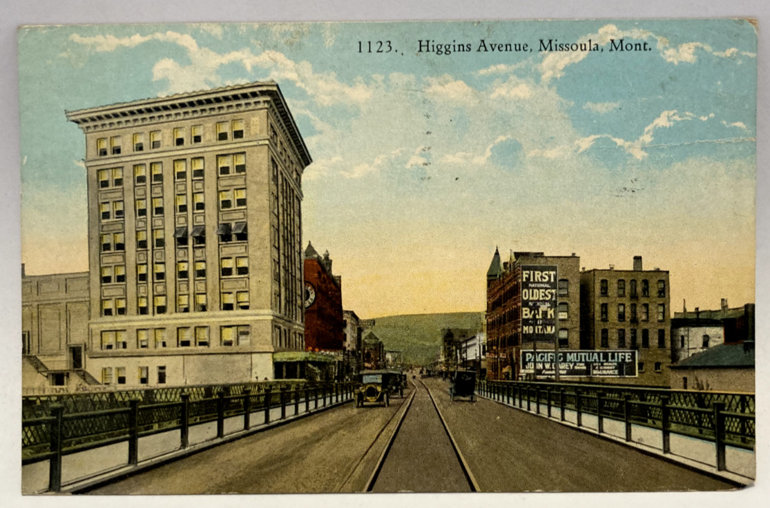 1924 Higgins Avenue, Missoula, Montana MT Vintage Postcard