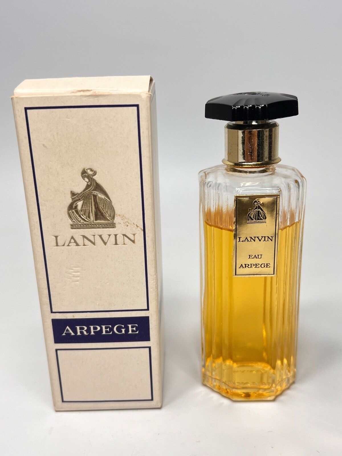 Vintage French Lanvin Arpege Perfume Bottle #810 Splash Eau de Toilette Boxed