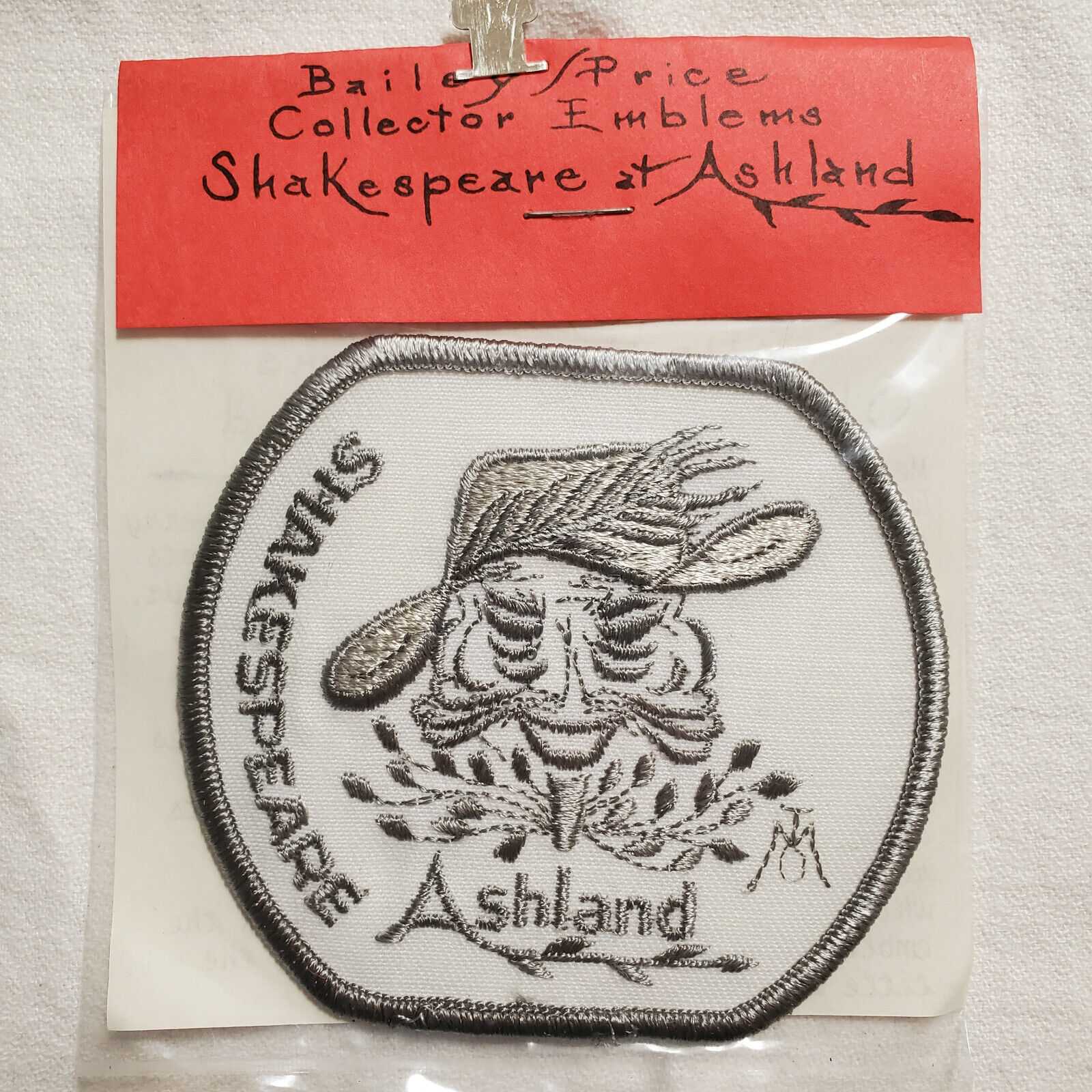 Bailey Price Ashland OR Shakespeare Festival Emblem Patch Merry Wives of Windsor
