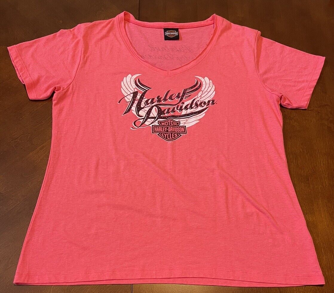 womens harley davidson short Sleeve shirts 2xl Pink Lakeland, FL