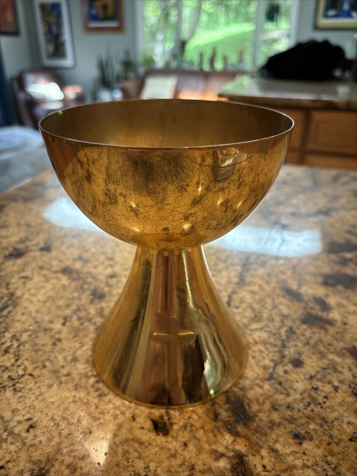 ANTIQUE  GOTHIC STYLE CHURCH CHALICE  - USED
