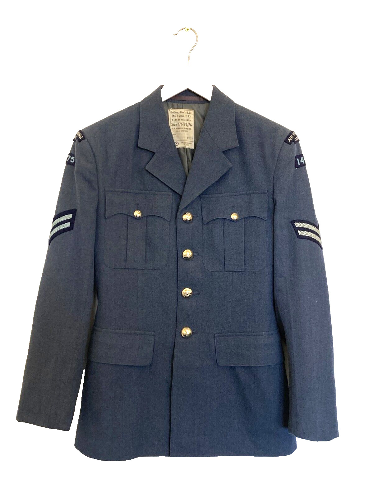 Vintage RAF Air Training Corporal Jacket, Measurements in Description
