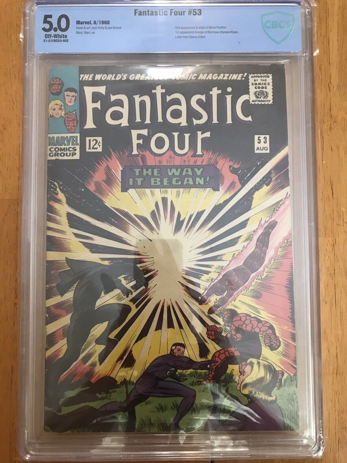 Fantastic Four 53 1966 CBCS 5.0 2nd Appearance Of Black Panther