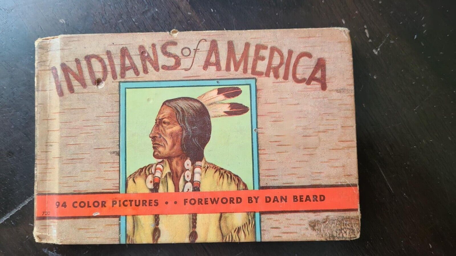 Original 1935 INDIANS OF AMERICA Book - Color Illustrations - Native American
