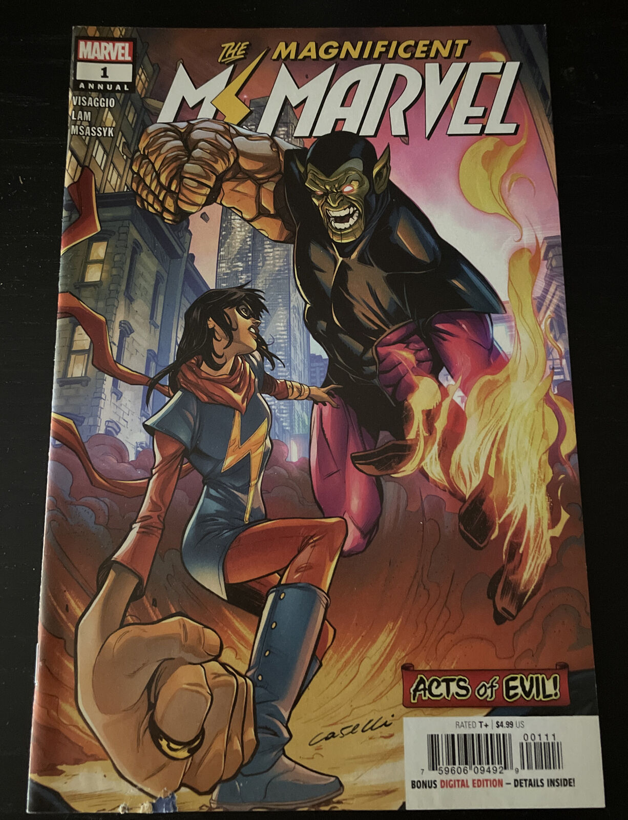 THE MAGNIFICENT MS. MARVEL #1 (-9.8) ANNUAL/KAMALA KHAN/Marvel Comics/1st Print