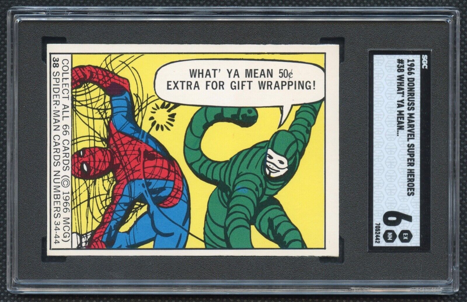1966 Donruss Marvel Spider-Man Rookie #38 SGC 6