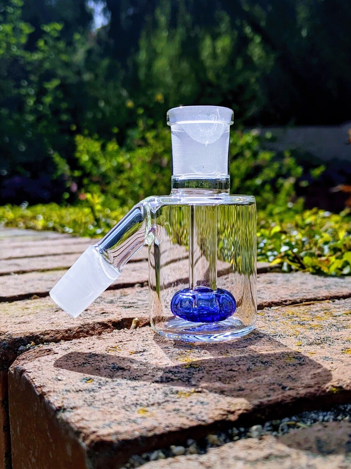 Quality 14mm 45° Lil Sweety Cobalt Ash Catcher For Tobacco Water Pipe Bong 