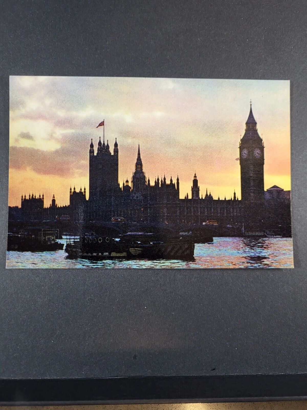 Postcard London Evening At Westminister Divided Unposted