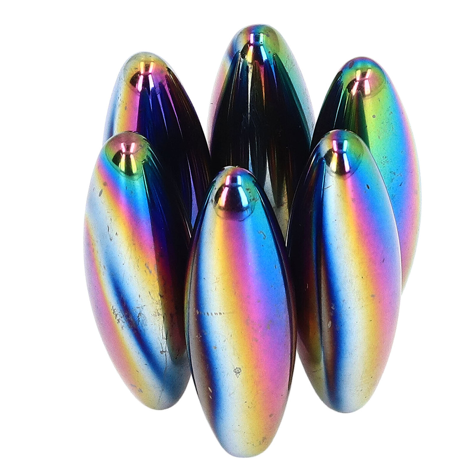 6Pcs Oval Magnets Versatile Rainbow Magnetic Gadget Snake Egg Magnets For Wh CAD