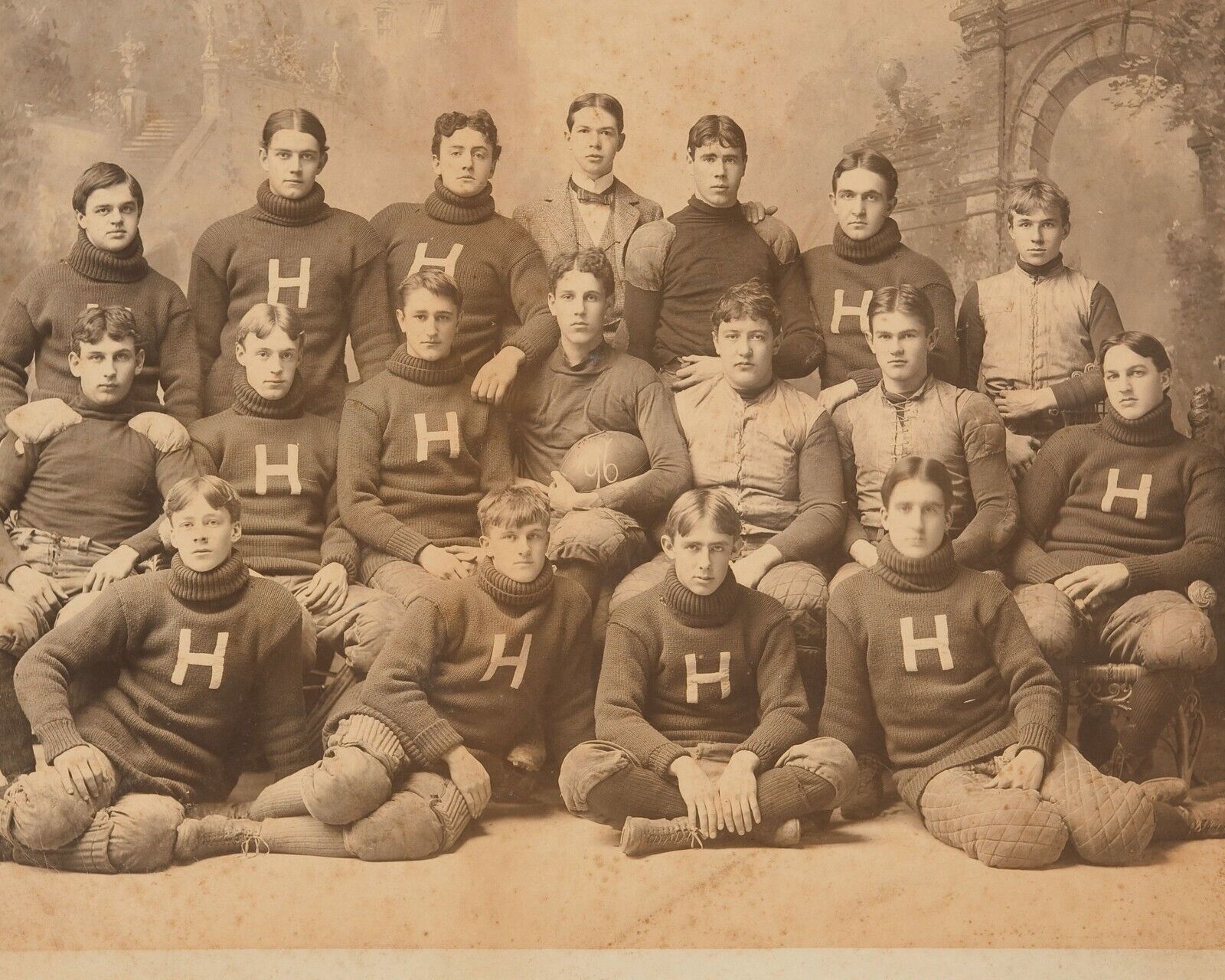 Early 1900s Harvard Football Team Vintage old photo 8X10 Rare Find